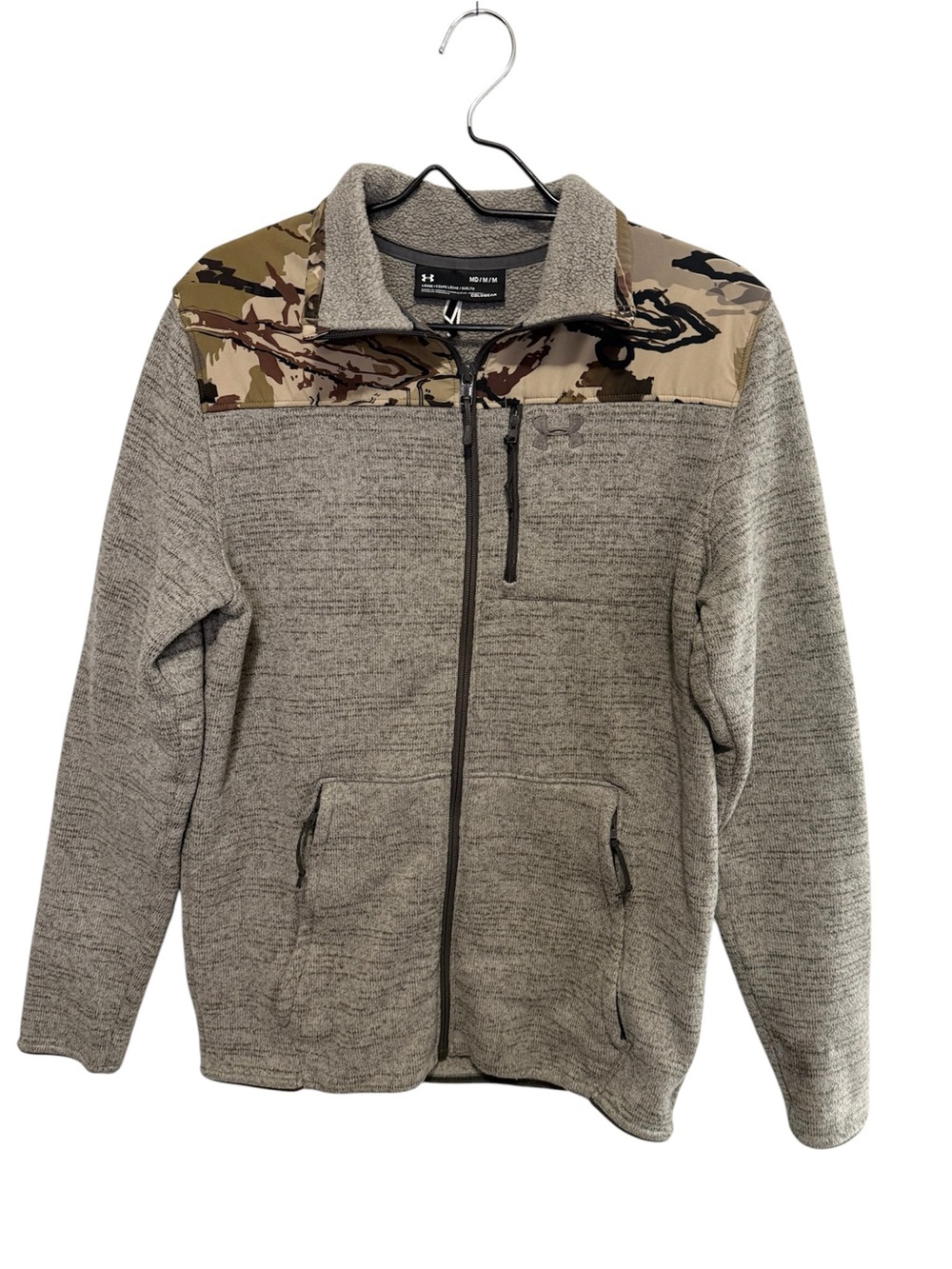 Under Armour Men's Specialist 2.0 Jacket ColdGear Camo Fleece Full Zip Jacket M